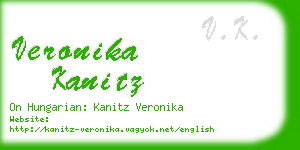 veronika kanitz business card